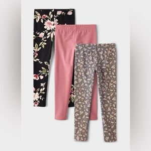 The Children's Place Floral and Solid Leggings Set